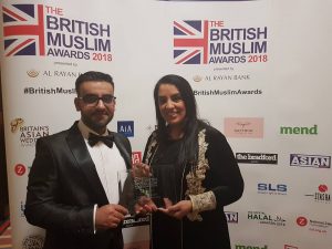 Rashid Mohammed (CEO) pictured with Naz Shah MP - British Muslim Awards 2018